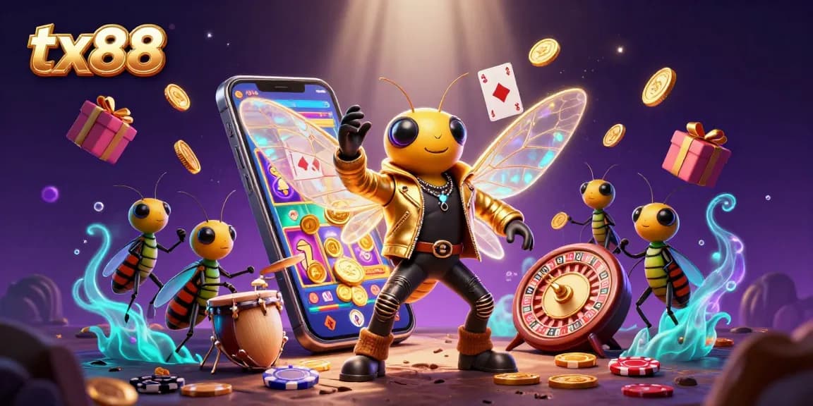 Experience thrilling gaming action at tx88 with exciting slot games and vibrant casino visuals.